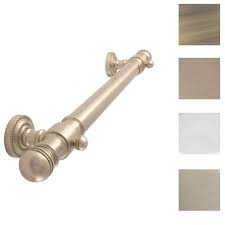 Wall mounted grab bar with heavy duty design for bathroom or shower. Allied Brass Decorative 16 Inch Ada Compliant Grab Bar