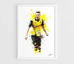 Marco Reus Borussia Dortmund A3 Art Prints Of The By Nazarart 25 00