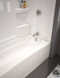 These days more and more primary bathrooms are separating the tub and shower so that now you have a dedicated shower space and a separate bathtub. Delta Hycroft 60 W X 32 D X 61 H White Bathtub Wall Surround 3 Piece At Menards