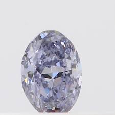 0.05 Carat Fancy Grayish Violet Diamond, Oval Shape, Clarity