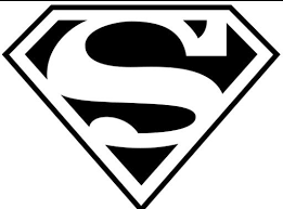 Black And White Superhero Pictures Black White Superman Logo Pochoir Silhouette Modele De Super Heros Mickey Mouse Dessin