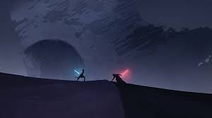 Portal makes a better pc game and dual monitor screen saver. Rey Vs Kylo Ren Minimalist Star Wars The Rise Of Skywalker 4k Wallpaper 7 718