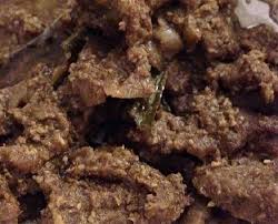 Tata daging goreng dalam mangkuk bersama dengan bahan pelengkap lainnya. Kongsi Resep Resepi Daging Goreng Ketumbar Jintan Cooking Food Beef
