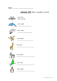 Animals Can Can T Actions English Esl Worksheets Teaching Jobs Worksheets Animal Action