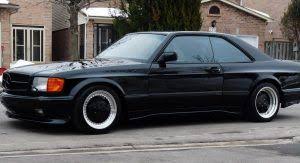 1990 Mercedes Benz 560sec Amg 6 0 Widebody Is Badass But Is It 100k Badass Carscoops Mercedes Benz Amg Mercedes Benz Benz