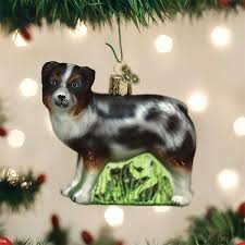 This item is for display inside your home in a window. Old World Christmas Australian Shepherd Ornament Pearl Grant Richmans
