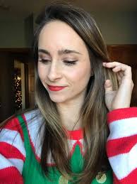 Holiday makeup look with Lipsense products