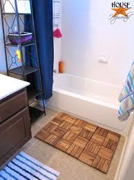Create A Spa Bath Mat Using Ikea Outdoor Decking House Of Hepworths Ikea Outdoor Ikea Flooring Ikea Hack