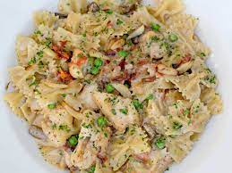 There are 280 calories in 1 package (269 g) of kashi roasted garlic chicken farfalle. Farfalle With Chicken And Roasted Garlic The Cheesecake Factory