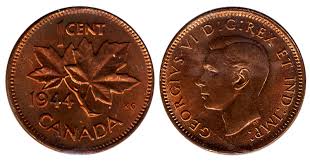 Coins And Canada 1 Cent 1944 Canadian Coins Price Guide