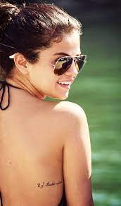 Selena Gomez Photo Selena Gomez Selena Gomez Tattoo Selena Gomez Photos Back Tattoo Placements
