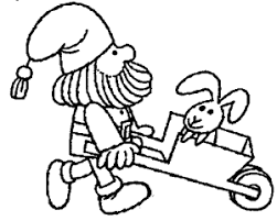 Zwerg Mit Einer Schubkarre Zwerge Ausmalbild Ausmalen Schubkarre