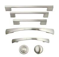I was thinking of doing stainless/ brushed nickel pulls, but then i discovered you can get black nickel pulls (looks like the bl. Polished Chrome Rainbow Bow Arched Kitchen Door Cupboard Cabinet Drawer Handles Ebay