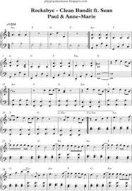 When You Gonna Give It Up To Me Sean Paul Free Piano Sheet Music Rockabye Clean Bandit Ft Sean Paul Anne Marie Pdf I M Gonna Give You All Of My Love Rockabye Clean Bandit Clean Bandit Sheet Music