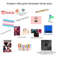 Hot english amateur milf with. Amateur Indie Game Developer Starter Pack Starterpacks