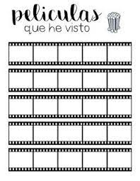 Tracker De Peliculas Para Bullet Journal Planner Bullet Journal Libreta De Apuntes Bullet Journal School