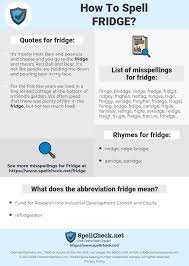 We did not find results for: How To Spell Fridge And How To Misspell It Too Spellcheck Net