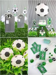 Football themed birthday cake looking for a birthday cake for your son 10th celebration? Soccer Football Birthday Party Desserts Table Printables Party Ideas Party Printables Blog