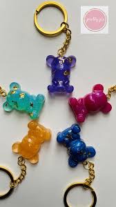 New Gummy Teddy Bear Keychain Etsy Gifts Keychain Gifts Resin Diy