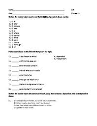 Dependent clauses are used to spice up our language, but they do not this unique collection of worksheets really takes us through just about everything you can do with this topic including basic clause identification and more. Dependent Clause And Independent Clause Worksheet Tpt
