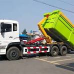 Hook Arm Garbage Truck, Garbage Bin with Compression ...