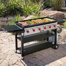 Camp Chef 900 6 Burner Flat Top Propane Gas Grill Ftg900 Bbqguys Flat Top Grill Propane Gas Grill Grilling