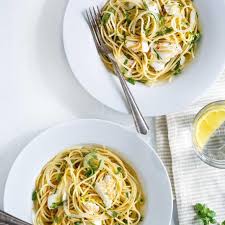 Haddock And Lemon Spaghetti Ricardo Recipe Lemon Spaghetti Clean Recipes Delicious Dinner Recipes