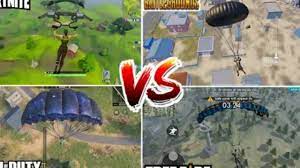 Hello guys in todays video you will see 4 games pubg mobile, fortnite mobile, free fire, rules of survival.please tell me in coments which one is your favour. Free Fire Vs Call Of Duty Vs Fortnite Vs Pubg Youtube