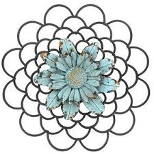 While these flowers may not necessarily be trendy, they're certainly so timeless and beautiful. Black Metal Wall Decor With Blue Flower Center Shop Hobby Lobby Round Metal Wall Art Metal Tree Metal Tree Wall Art