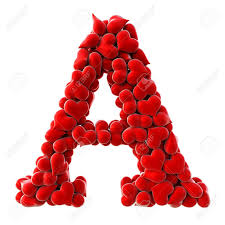 Love heart orange white alphabet letter o for company logo icon design. Alphabet Made From Red Hearts Isolated On White 3d Illustration Stock Photo Picture And Royalty Free Image Image 65432761
