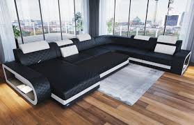 Every sofa has a story. Wohnlandschaft Berlin Xxl In Echtleder Mit Beleuchtung