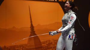 Ysaora thibus of france celebrates victory over lee kiefer of the united states in the womens final during the fencing grand prix at the pala. Meinhardt Und Thibus Gewinnen Florett Gp In Turin Eurosport