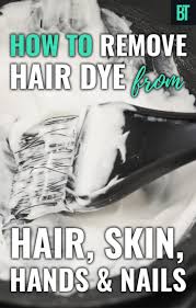 Apply it with a cotton round or soft cloth and leave it on the stain for a few minutes. How To Remove Hair Dye From Hair Skin Hands Nails