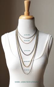 Necklace Length Chart Know Your Neckline Ordering Online