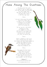 Classic Australian Songs With Printable Australia For Kids Kids Poems Poetry For Kids