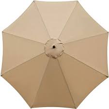 Most umbrellas on the market have either 6 ribs or 8 ribs, but there are variations. Buy Sunnyglade 9ft Patio Umbrella Replacement Canopy Market Umbrella Top Outdoor Umbrella Canopy With 8 Ribs Tan Online In Turkey B07l2y8l65