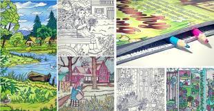 Nature is all around us, and young learners want to know about it. Best Adult Coloring Pages To Print Featuring Country Scenes And Nature Favoreads Coloring Club