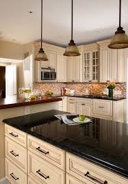 35 Dark Kitchen With A Beige Countertop The Ultimate Convenience 00016 Homeknicknack Kitchen Renovation Granite Countertops Kitchen Beige Kitchen