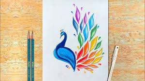 How To Draw A Peacock With Color Pencil Easy Drawing For Kids Creative Drawing Ideas 143 Youtube 35 easy drawing ideas pencil drawing images of love do. how to draw a peacock with color pencil easy drawing for kids creative drawing ideas 143