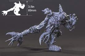 This Is An Actual 3d Print Model Of The Goblin Garr Jawbreaker Printed At 50 Micron Every Bit Of Surface Is Packed Digital Sculpture 3d Printing Art Goblin