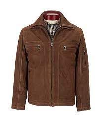 Roundtree And Yorke Suede Jacket With Bib Dillards Leather Jacket Men Jackets Leather Jacket
