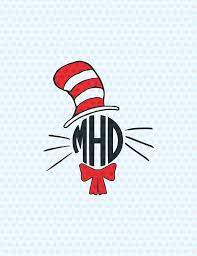Cat In The Hat Svg Dr Seuss Svg Svg Files Cricut Files Silhouette Files Vinyl Monogram Scrapbook Paper Crafts Cricut
