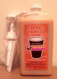 Dunkin Donuts French Vanilla Swirl With Pump Dunkin Iced Coffee Dunkin Donuts Iced Coffee Recipe French Vanilla Coffee