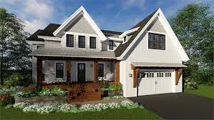 The roof responds to and embraces the living that goes on. Easton Farmhouse Walkout Basement Cottage Style House Plan 2001
