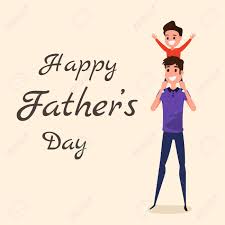All the things fathers love. Happy Father S Day Happy Family Concept Dad Carrying Little Son On His Shoulders Cartoon Illustration Royalty Free Cliparts Vectors And Stock Illustration Image 77168965