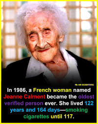 Oldest person in history smoked cigarettes until 117