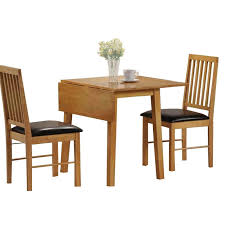 pine and brown drop leaf space saving table