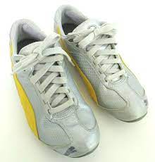 PUMA Millennius Womens Size 8 Silver/Yellow Walking Casual Trail Running  Shoes | eBay