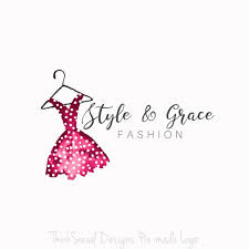 Premade Logo Clothes Hanger Logo Dress Logo Boutique Logo Fashion Logo Blogger Logo Business L Boutique Logo Design Boutique Logo Hanger Logo