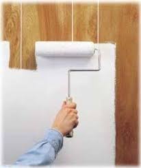How To Paint Over Fake Wood Grain Paneling Ehow Painting Wood Paneling Paneling Makeover Fake Wood